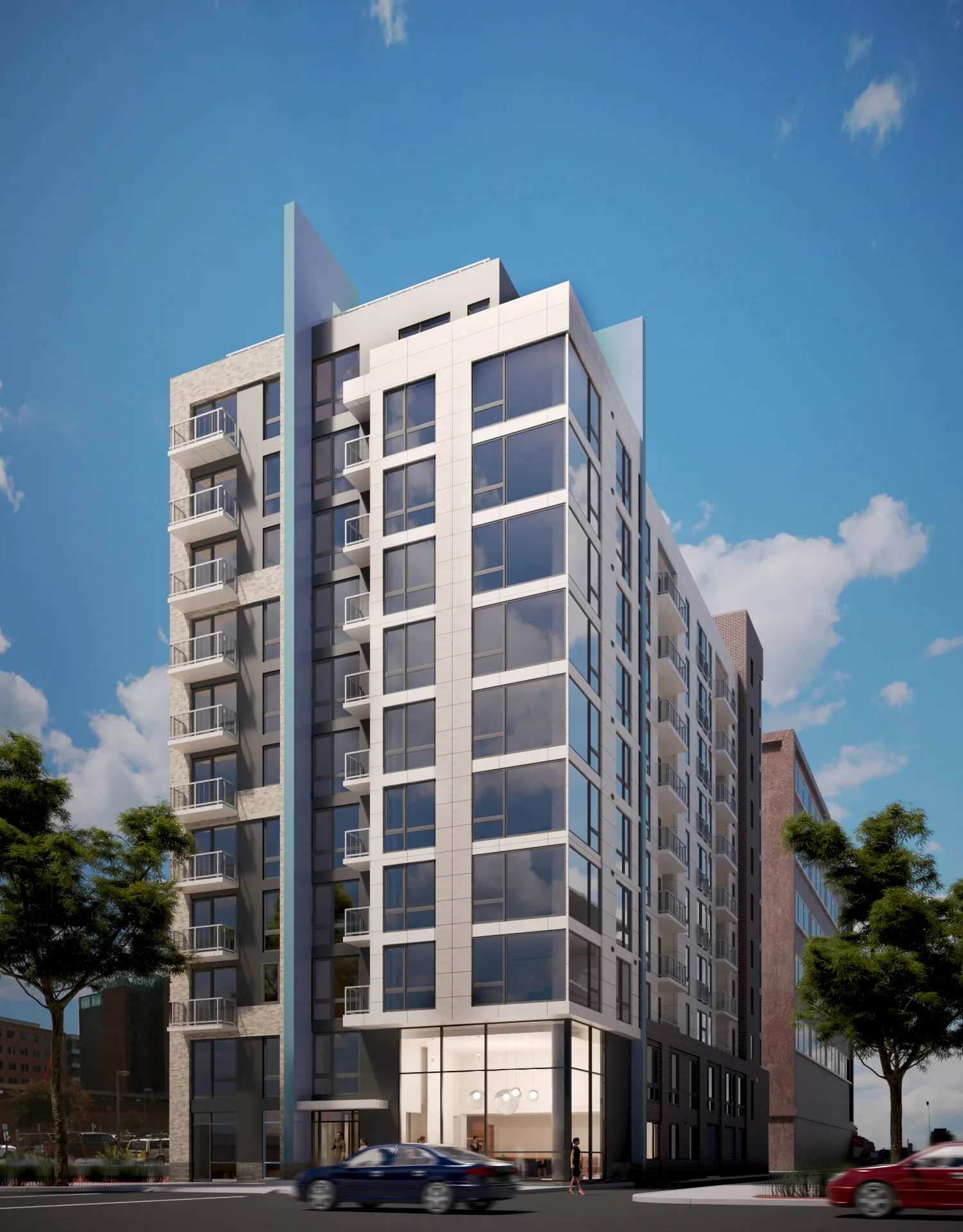 Architectural rendering, 37 l street tower