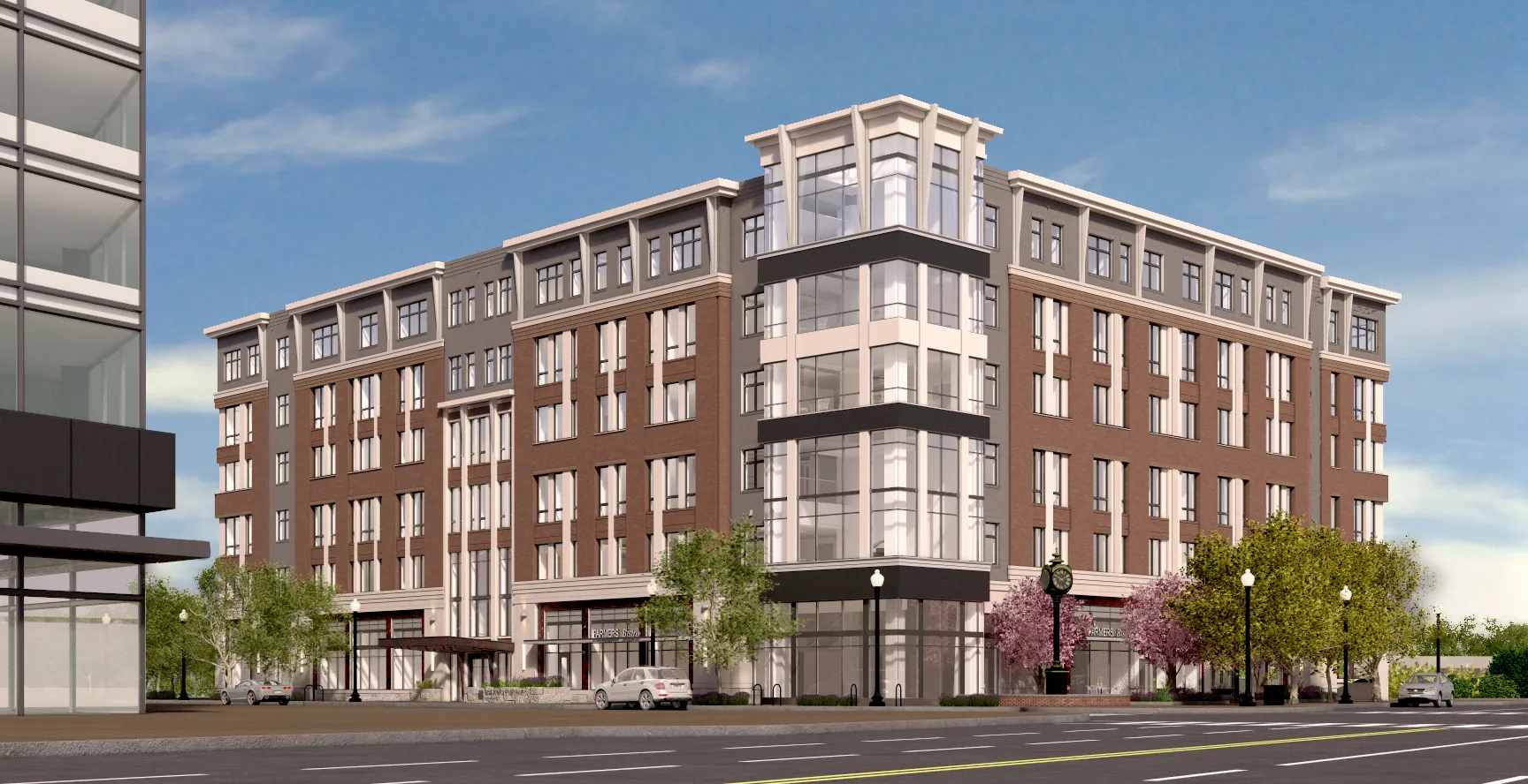 Architectural rendering, Brandywine corner view