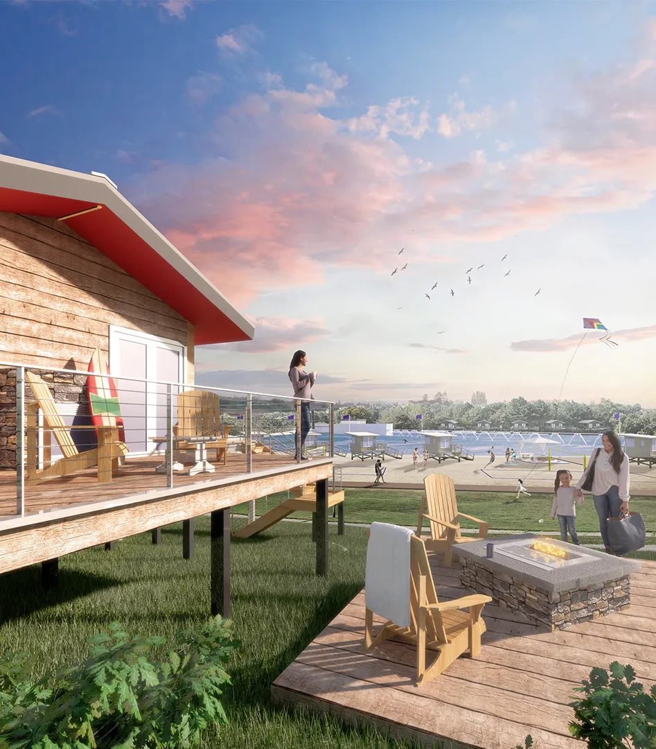 Architectural rendering, Surf boardwalk